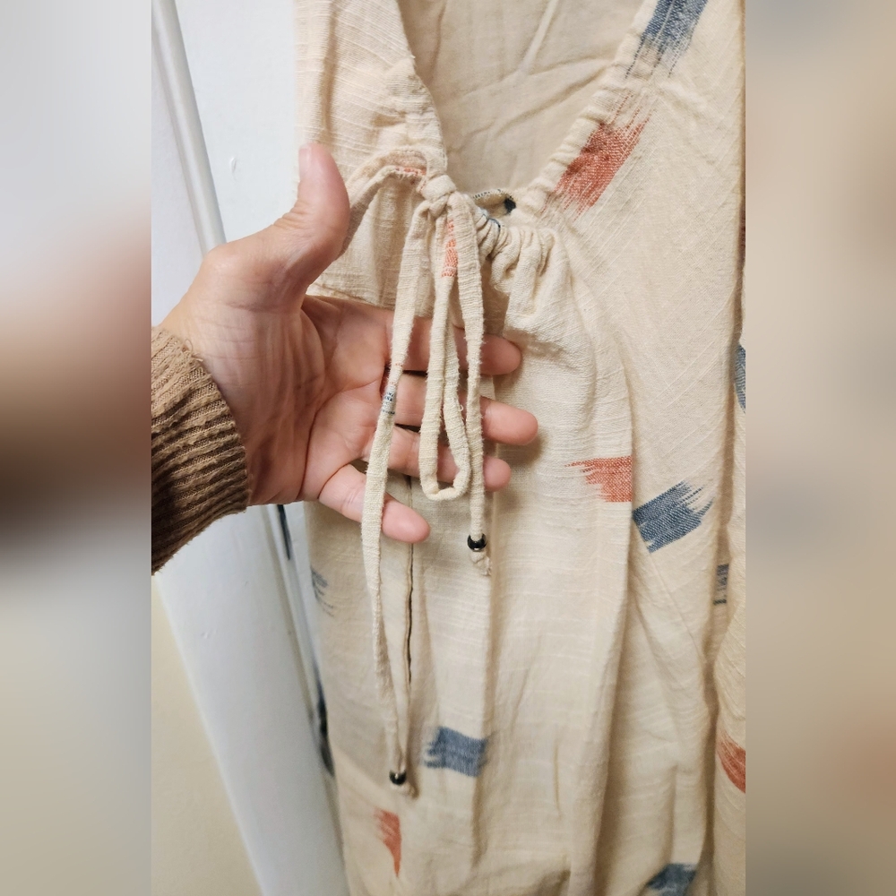 Free People Daydreamer Embroidered Boho Mini Dress With Pockets Size M - Picture 7 of 14